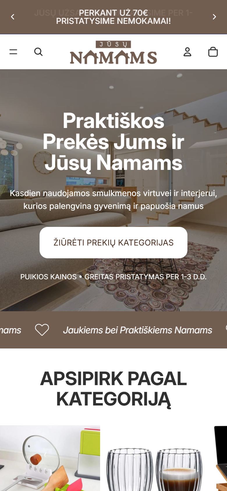 Jūsų namams telefone