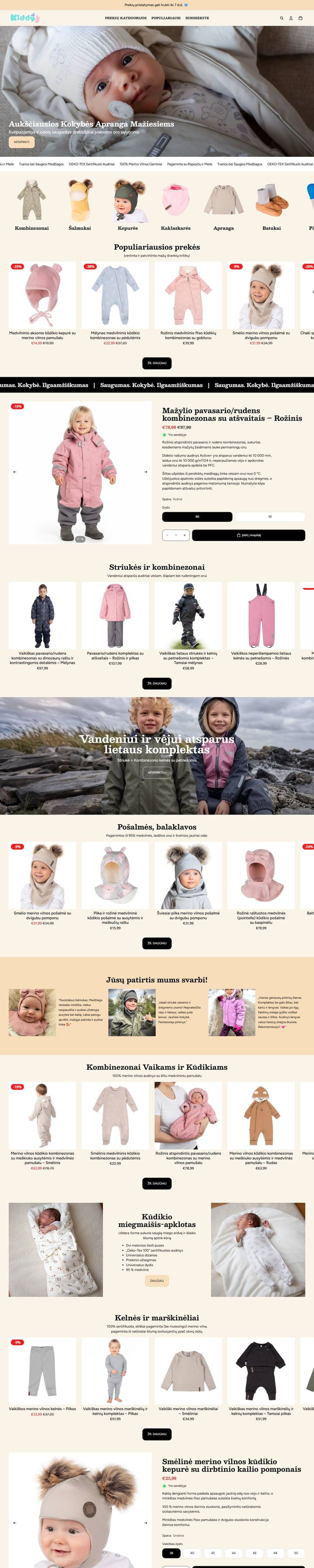 Kiddy parduotuvės vaizdas